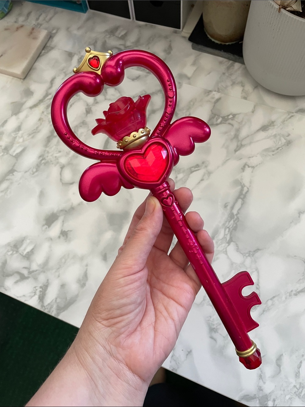 Sanrio Rilu Rilu Fairilu Fairilu Key Stick rose Rare SEGA TOYS